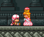 Toadette & Peachette (Super Mario Bros. 1 SNES-Styled)