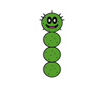 Green Pokey (Paper Mario-Style, Modern)