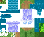 Undine's Cave (Exterior), Travel Cannon, Gaia's Navel (Exterior), Potos Falls/Paths