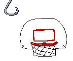 Hook, Basket Ball Goal, and Cowboy Hat