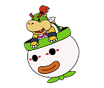 Bowser Jr (Clown Car) (Paper Mario-Style, Modern)