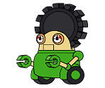 Gearmo (Green) (Paper Mario-Style)