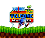 You Are Welcome Sign (Sonic Mania-Style)