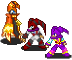 NiGHTS, Reala, & Jackle (Fire Emblem GBA-Style)