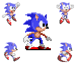 Custom / Edited - Sonic the Hedgehog Customs - Sonic (LooneyDude-Style,  Expanded) - The Spriters Resource