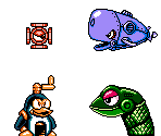 Mega Man III Enemies (GBC-Style)