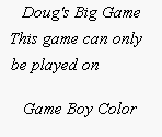 Game Boy Error Message