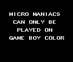 Game Boy Error Message