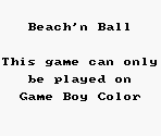 Game Boy Error Message