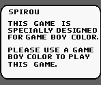 Game Boy Error Message