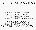 Game Boy Error Message