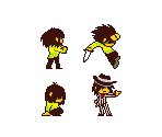 Pixilart - deltarune sans battle sprite by fusion12345