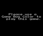 Game Boy Error Message