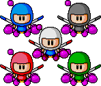 SNES - Super Bomberman 5 (JPN) - Bomber Woof (with Recolours