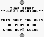 Game Boy Error Message