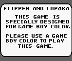 Game Boy Error Message