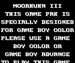 Game Boy Error Message