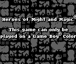 Game Boy Error Message