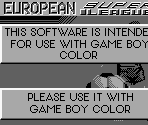 Game Boy Error Message