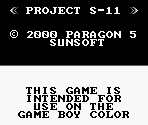 Game Boy Error Message