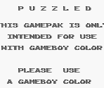 Game Boy Error Message