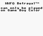 Game Boy Error Message