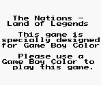 Game Boy Error Message