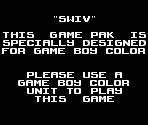 Game Boy Error Message