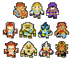 Age of Calamity Characters (Hyrule Warriors Mini-Sprite Style)