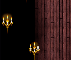 Dark Hallway Candles