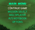 Main Menu