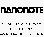 Konami Logo & Title Screen