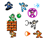 Megaman Powered Up Weapons (GBC-Style)