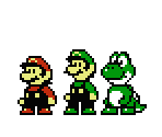 Mario, Luigi, Yoshi (Cocoron-Style)