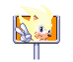 Signpost (Super Sonic, Sonic 3-Style)