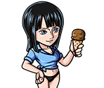 #0683 - Ice Cream-Loving Robin - Chocolate Ice Cream