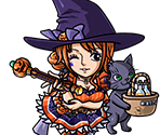 #2763 - Nami: Halloween Night Orange Witch - Happy Halloween!