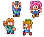 Bubby, Bobby, Betty, & Patty (SMB2 SNES-Style)