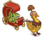 Chicken-Pulled Chariot