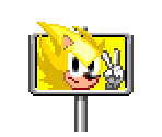 Signpost (Super Sonic, Sonic 1-Style)