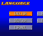 Language Select Screen