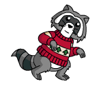 Christmas Raccoon