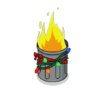 Festive Trashcan Fire