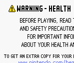 Health & Warning Screens (EU)