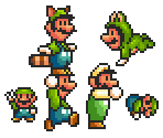 Luigi (SMB3 SNES/SMA4, SMM2-Style)