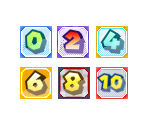 Mario Party Dice Block Icons (Nintendo Cube)