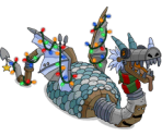 Holiday Dragon Sculpture