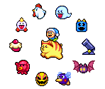 Enemies (Kirby's Dream Land, GBA-Style)