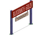 Bloodbath Gulch Sign