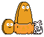 Wall-Nut, Tall-Nut, Pumpkin & Garlic (NES Style)